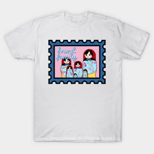 Found Family Postage Stamp T-Shirt